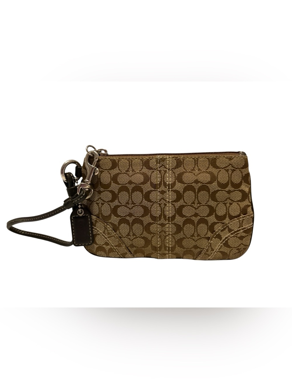 Coach Vintage Y2K Signature C Canvas Wristlet.